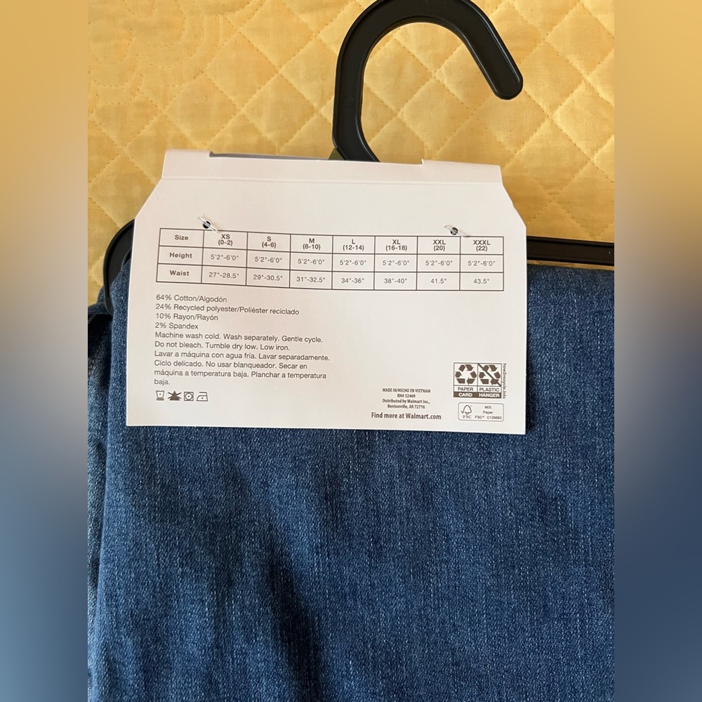 Time and Tru Dark Blue Skinny Jeans - Picture 2 of 3